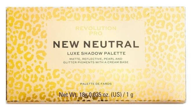 Палетка теней для век New Neutral Luxe Shadow Palette  Revolution PRO