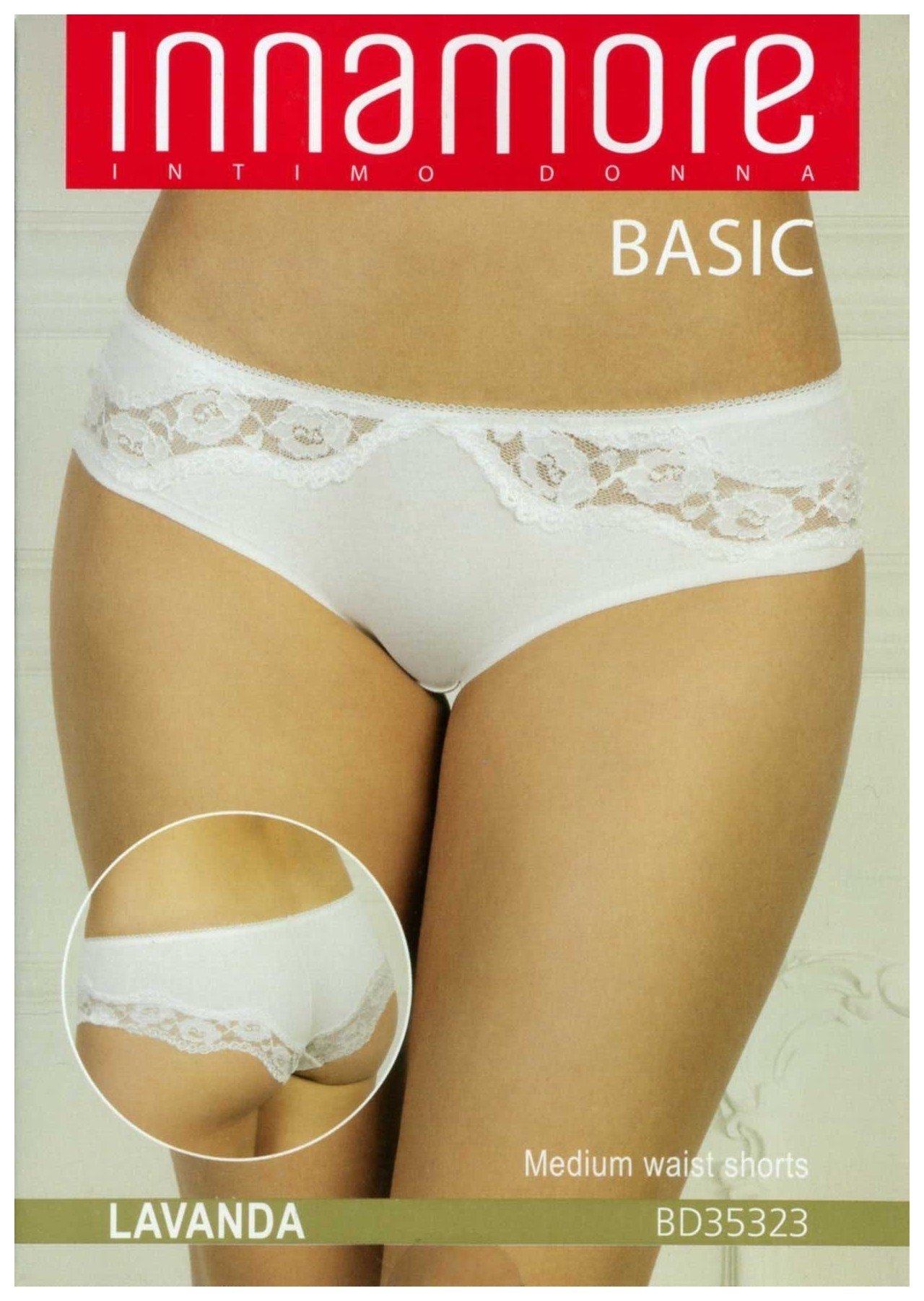 Трусики-шорты средней посадки BD35323 Innamore