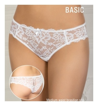 Трусики бразилиано средней посадки, полностью кружевные BD37364  Innamore