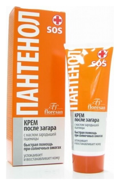 Крем после загара Пантенол SOS отзывы