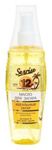 Масло для загара Янтарная дыня SPF 12  Флоресан (Floresan)