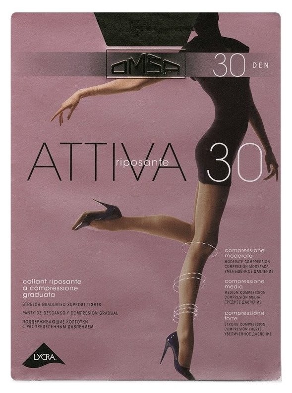 Колготки женские Attiva 30 Den  Omsa