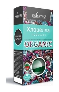 Хлорелла органическая порошок, 100 г  Polezzno