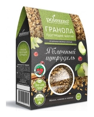 Гранола "Яблочный штрудель"  Polezzno