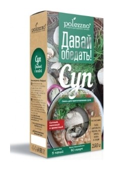 Суп грибной с полбой  Polezzno