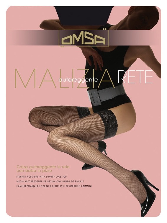 Чулки женские Malizia Rete  Omsa