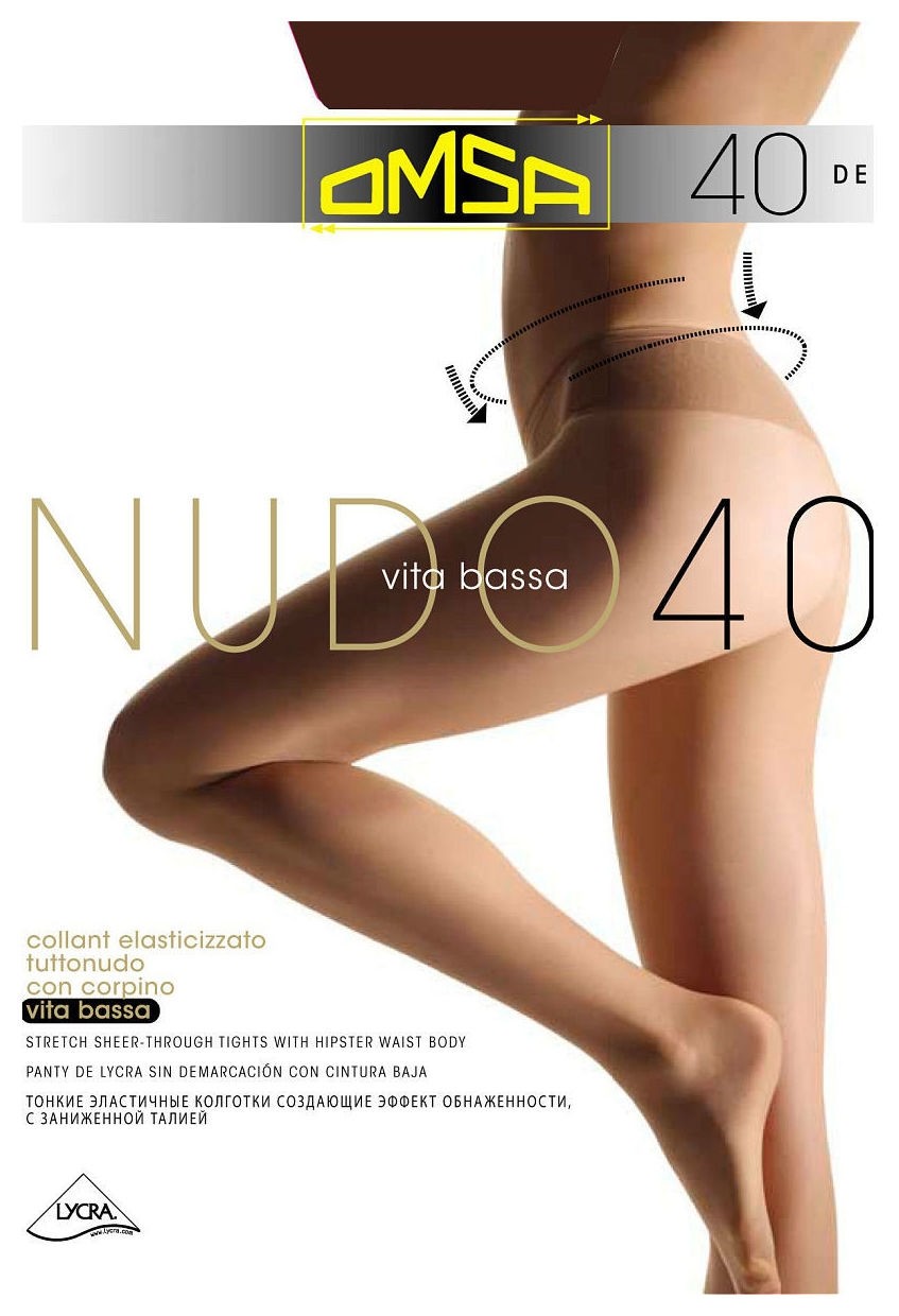 Колготки женские Nudo 40 Den Vita Bassa  Omsa