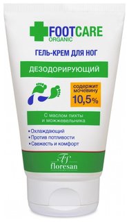 Гель-крем для ног охлаждающий дезодорирующий против потливости Флоресан (Floresan)