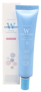 Крем для кожи вокруг глаз с коллагеном W Collagen Whitening Premium Eye Cream Enough (Инаф)