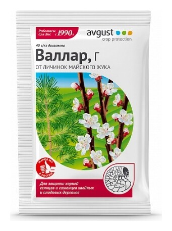Средство от личинок майского жука "Валлар"  Avgust (Август)