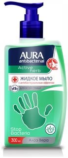 Жидкое мыло с антибактериальным эффектом Алоэ Aura