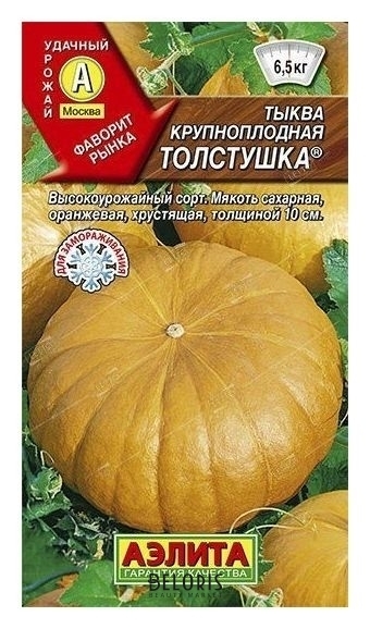 Семена Тыква крупноплодная Толстушка (стандарт) Агрофирма Аэлита Стандартные пакеты