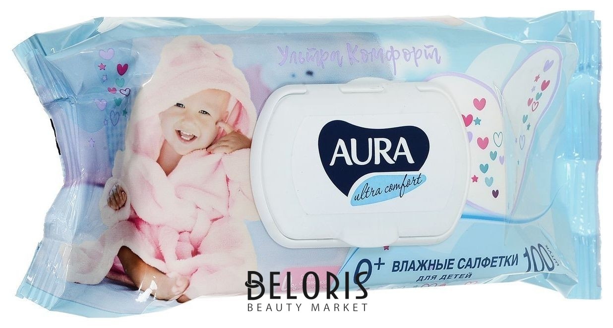 Влажные салфетки для детей Aura Ultra comfort