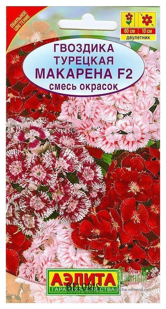 Семена Гвоздика турецкая - смесь окрасок F2 Макарена Агрофирма Аэлита