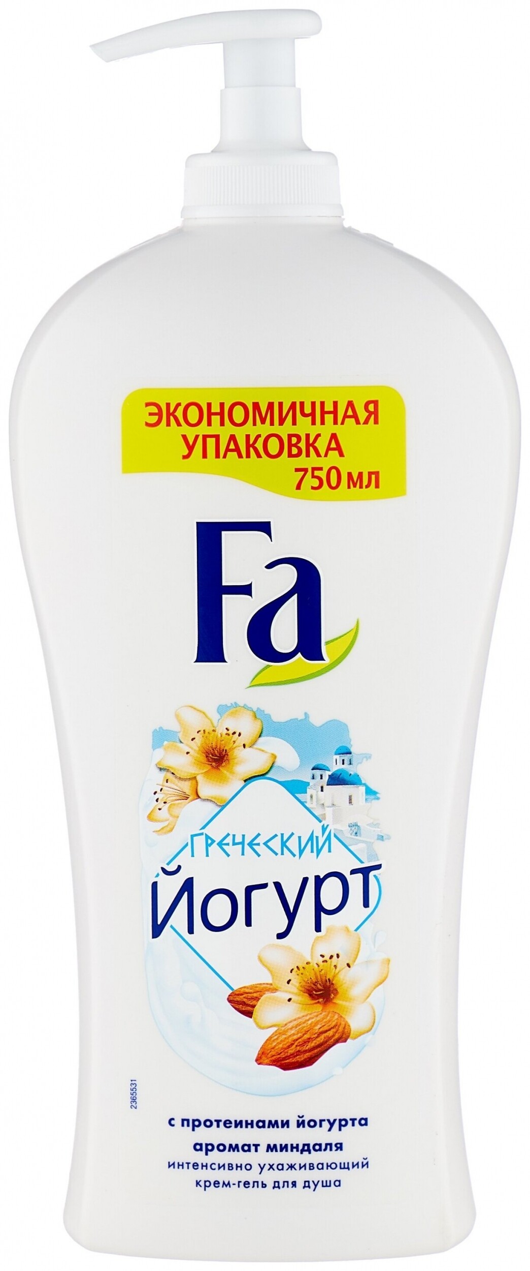 Крем-гель для душа с ароматом миндаля Греческий йогурт  FA