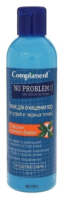 Тоник для очищения пор с маслом чайного дерева Compliment No problem