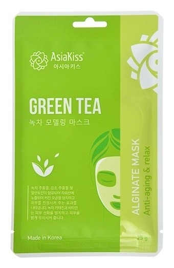 Альгинатная маска с экстрактом зеленого чая  AsiaKiss