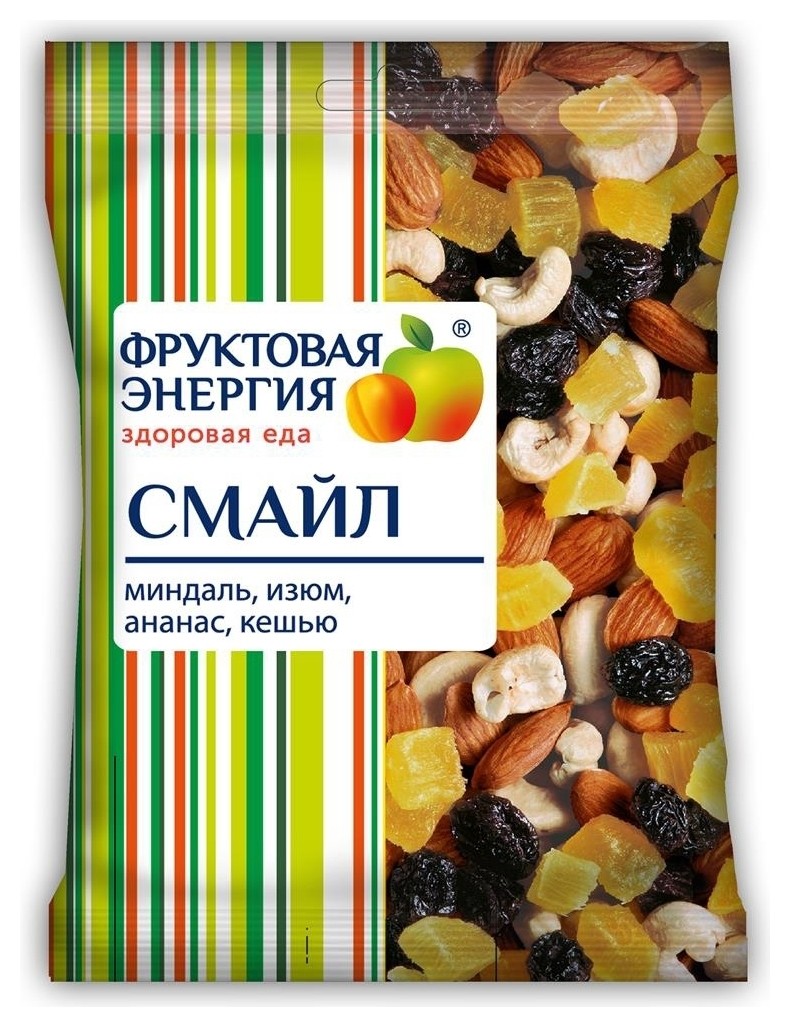Смесь фруктово-ореховая "Смайл" (миндаль, изюм, ананас, кешью) отзывы