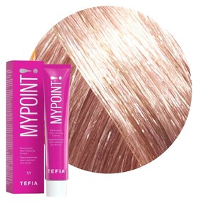 Тон 9.370 Очень светлый блондин золотисто-фиолетовый для седых волос Tefia