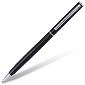Ручка бизнес-класса шариковая Brauberg "Delicate Black", корпус черный, узел 1 мм, линия письма 0,7 мм,синяя Brauberg