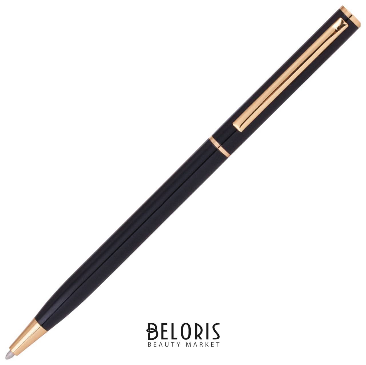 Ручка бизнес-класса шариковая Brauberg Slim Black, корпус черный, узел 1 мм, линия письма 0,7 мм, синяя Brauberg