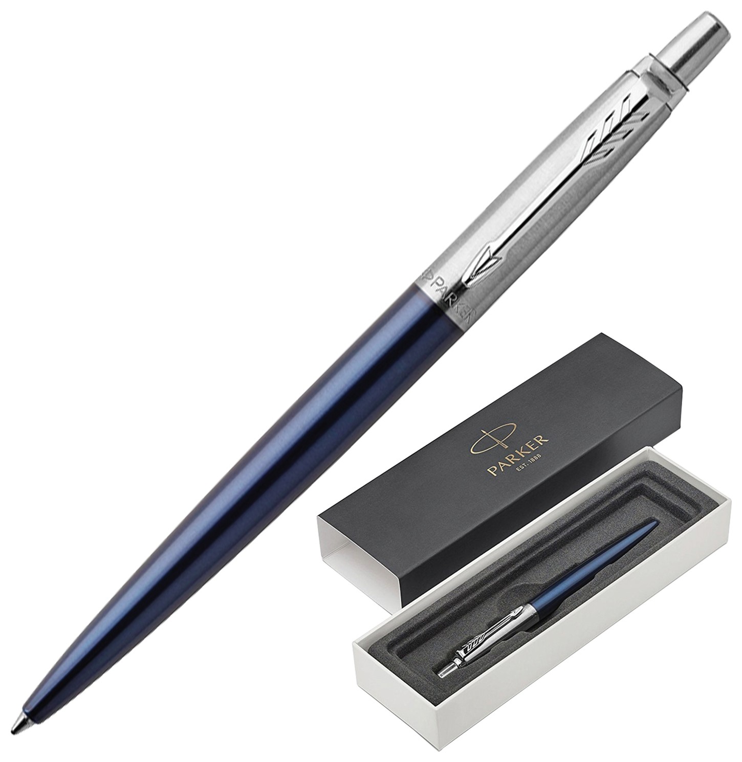 

Ручка шариковая Parker "Jotter Core Royal Blue Ct", корпус синий, хромированные детали, синяя