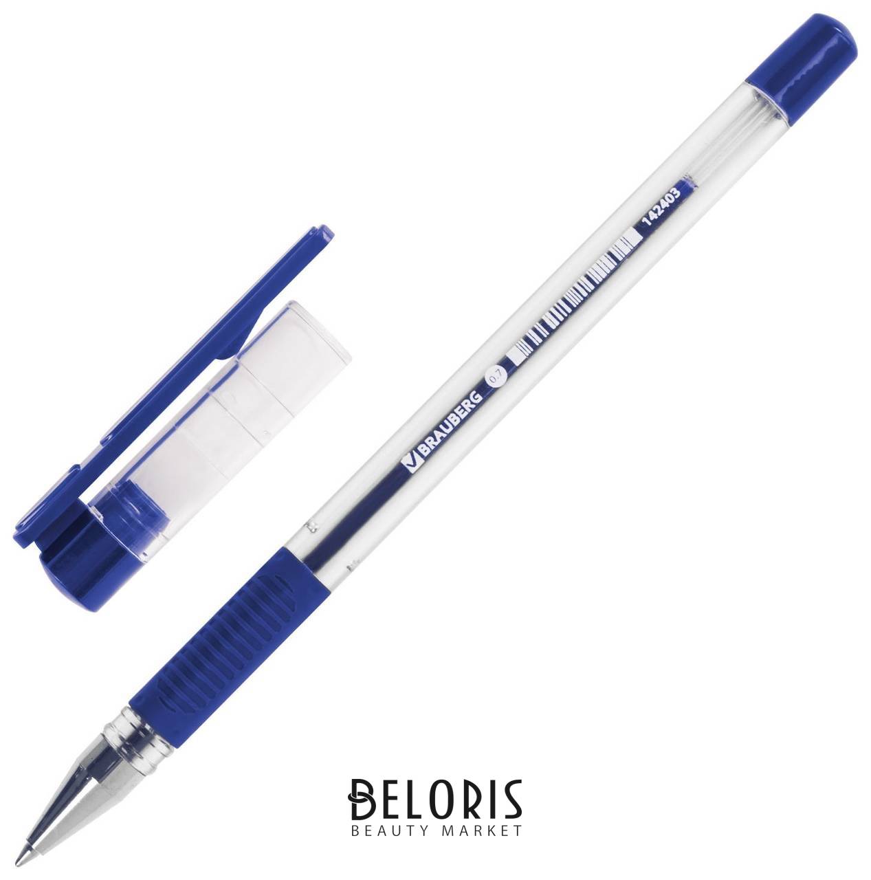 Ручка шариковая с грипом Brauberg X-writer, синяя, узел 0,7 мм, линия письма 0,35 мм Brauberg