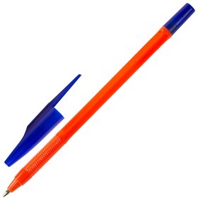Ручка шариковая масляная Staff "Flare", синяя, корпус оранжевый, узел 1 мм, линия письма 0,7 мм Staff