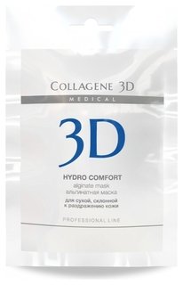 Альгинатная маска для лица и тела Hydro Comfort с экстрактом алое вера Medical Collagene 3D