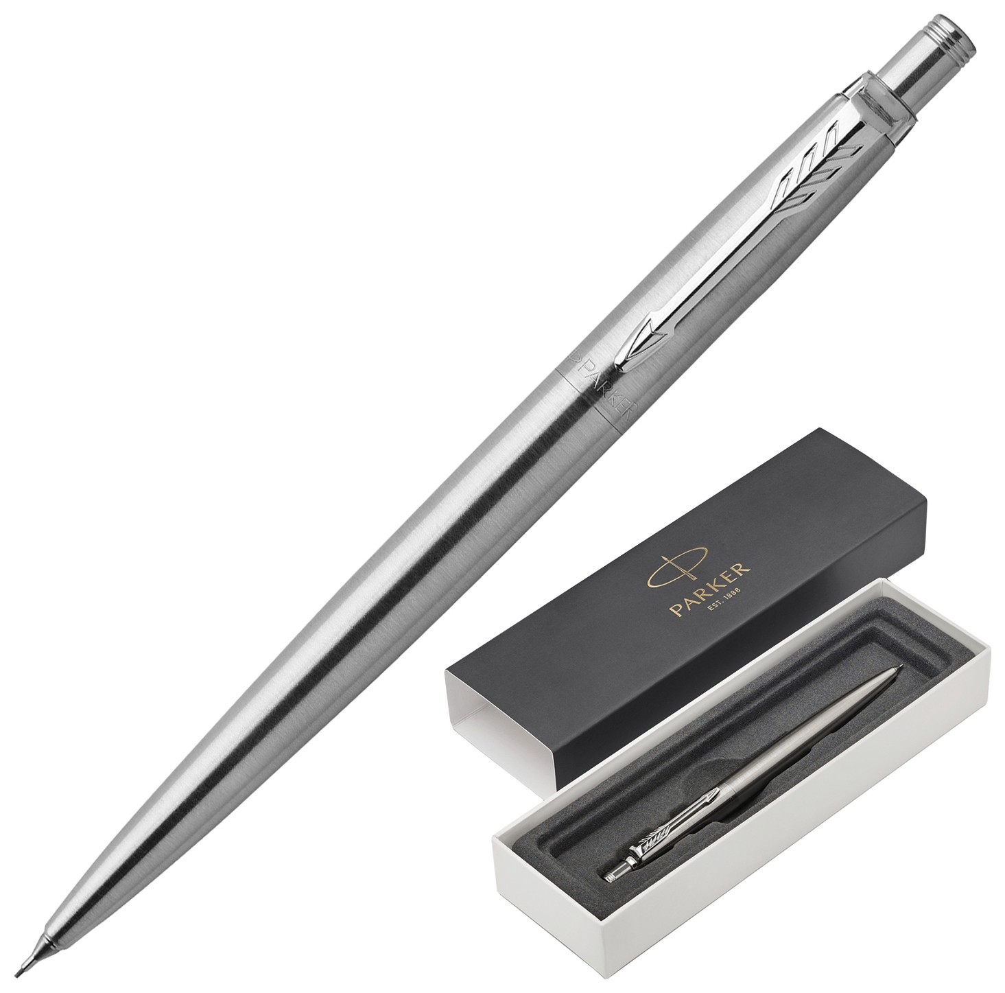 

Карандаш механический Parker "Jotter Essential Ct", корпус серебристый металлик, 0,5 мм