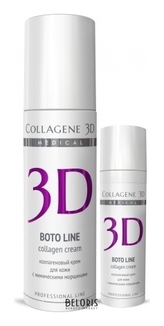 Крем для лица Boto Line с Syn®-ake комплексом, коррекция мимических морщин Medical Collagene 3D