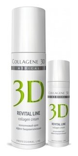 Крем для лица Revital Line с восстанавливающим комплексом, альтернатива инъекционной биоревитализации  Medical Collagene 3D