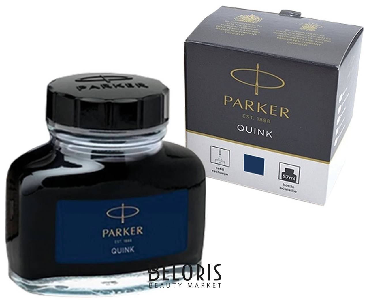 Чернила Parker Bottle Quink, синие Parker