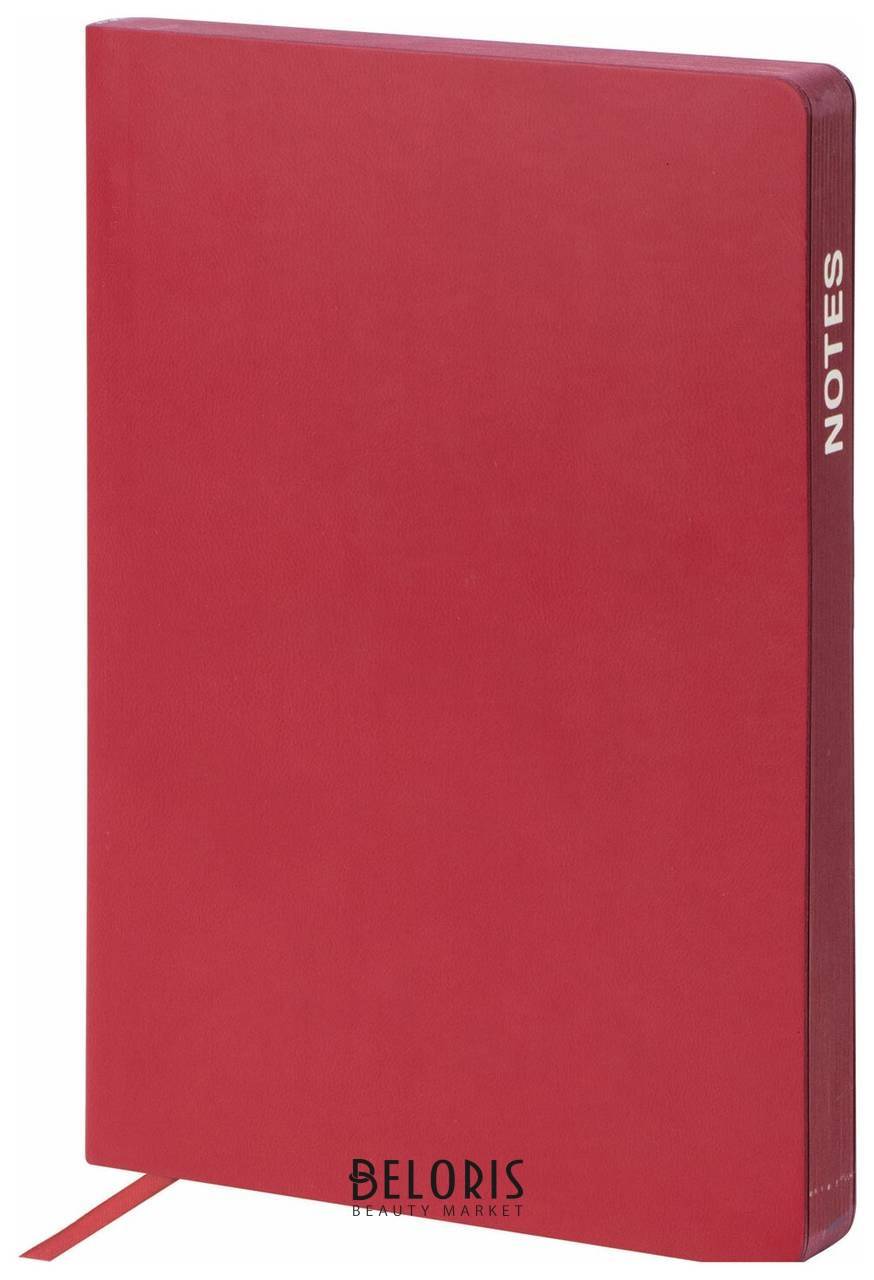Ежедневник недатированный А5 (148х218 мм) Galant Bastian, 160 л., гладкая кожа, цветной срез, бордовый Galant