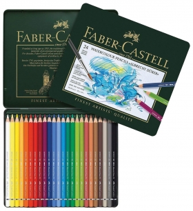 Карандаши цветные акварельные художественные Faber-castell "Albrecht Durer", 24 цвета, металлическая коробка Faber-castell