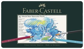 Карандаши цветные акварельные художественные Faber-castell "Albrecht Durer", 36 цветов, металлическая коробка Faber-castell