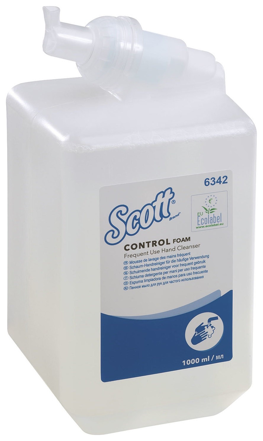 

Картридж с пенным мылом одноразовый Scott "Control", 1 л, прозрачный, диспенсер 601541