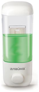 Диспенсер для жидкого мыла ЛАЙМА, наливной, 0,5 л, ABS-пластик, белый Лайма