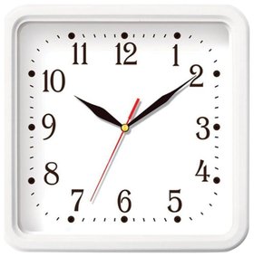 Часы настенные TROYKA, квадрат, белые, белая рамка, 26х26х3,5 см Troyka