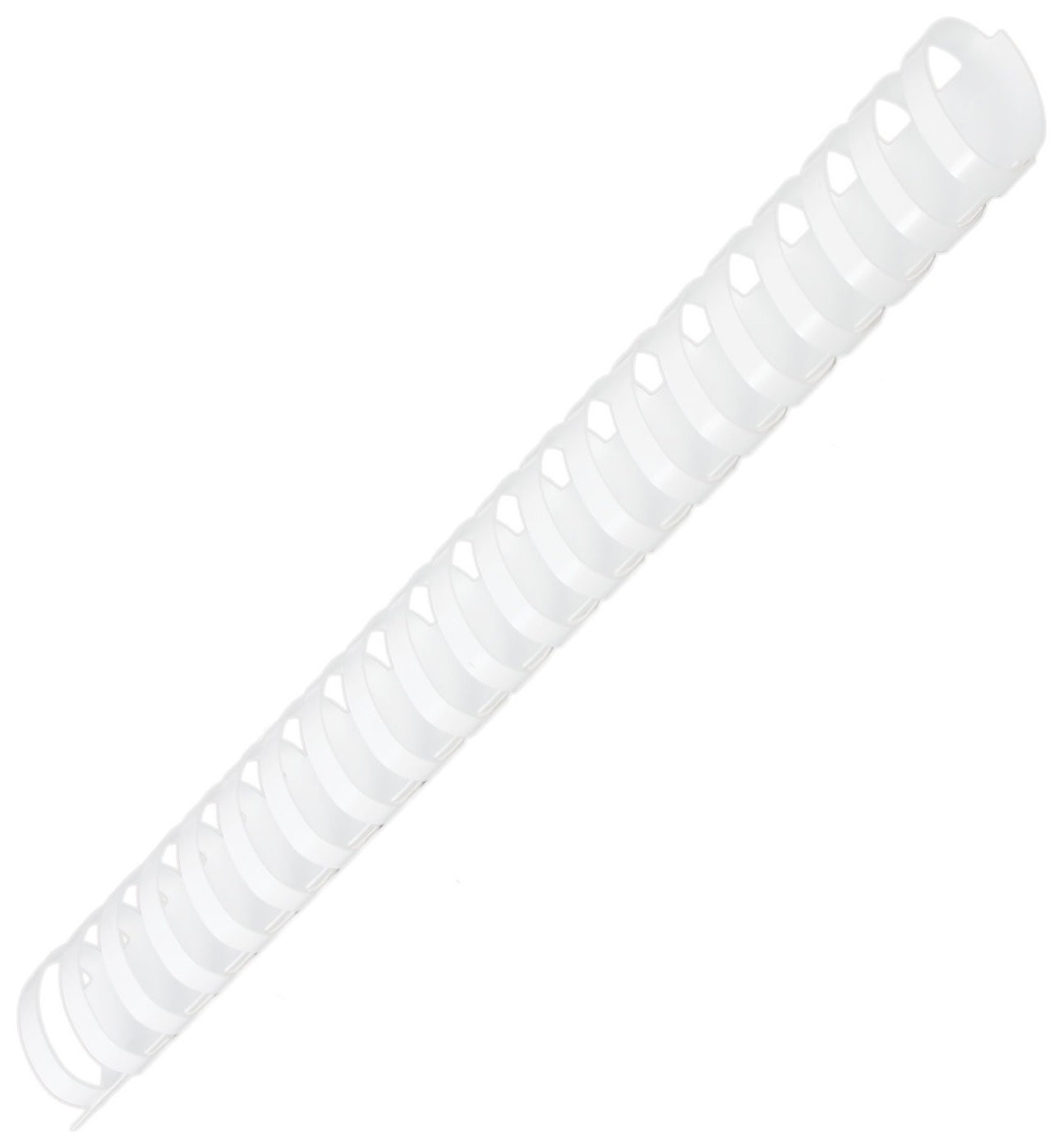 Пружины пластиковые для переплета, комплект 50 шт., 38 мм (для сшивания 281-340 листов), белые, Офисмаг