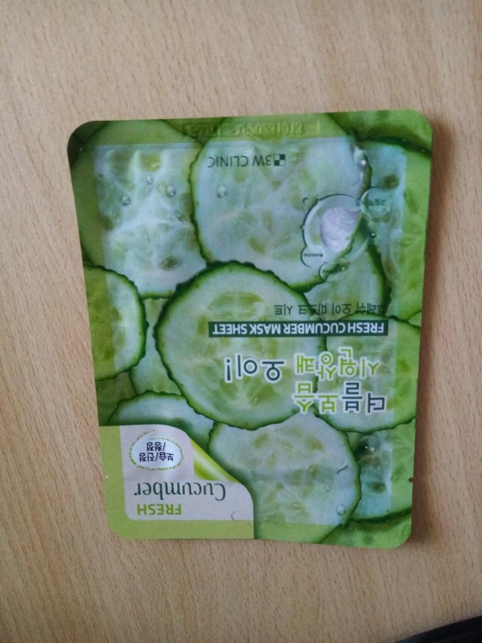 Отзыв на товар: Маска для лица тканевая с экстрактом огурца Fresh Cucumber. 3W CLINIC.