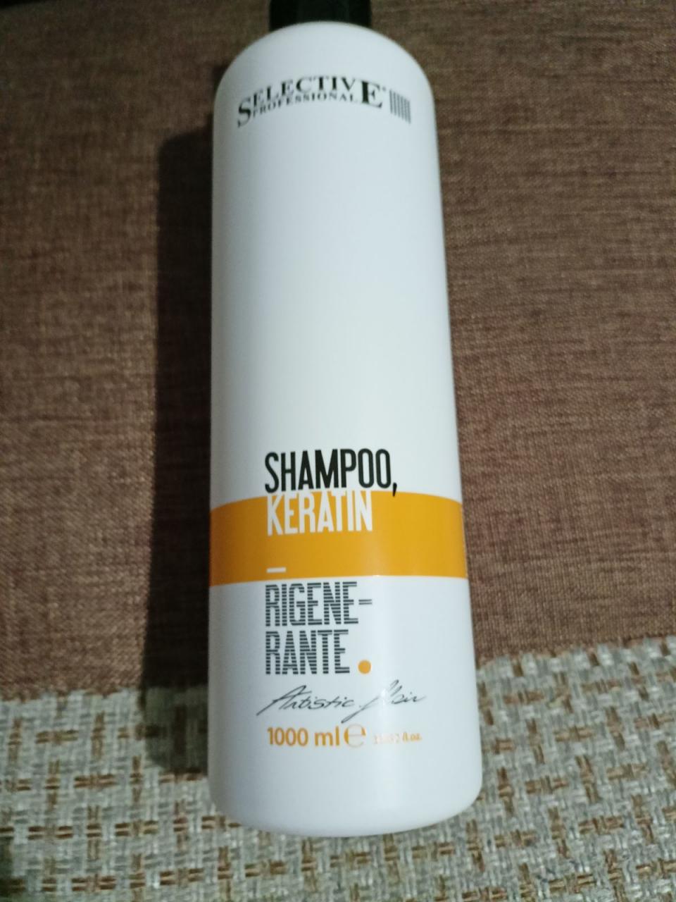 Отзыв на товар: Шампунь кератиновый "Shampoo Keratin Rigenerante". Selective Professional.