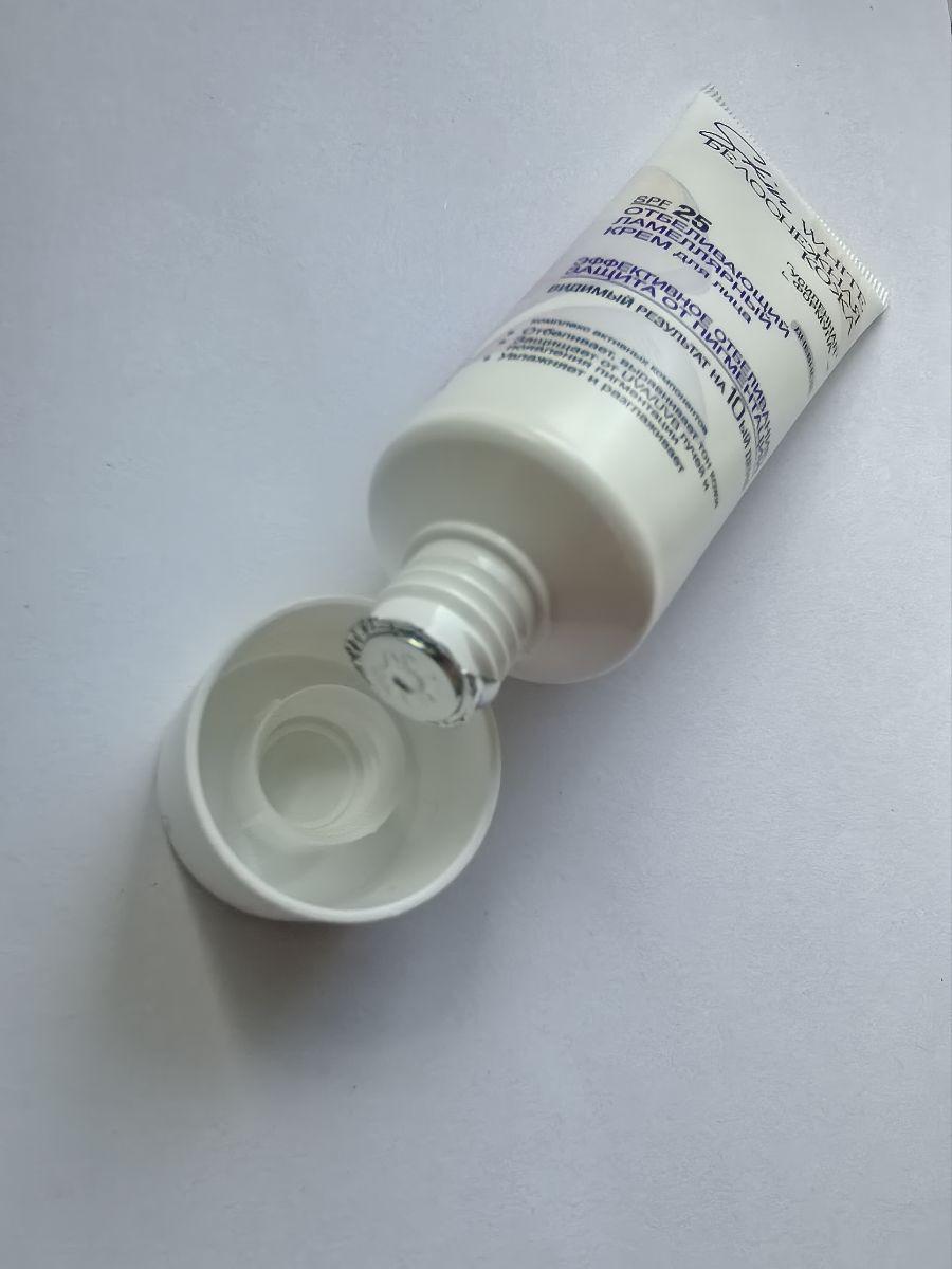 Отзыв на товар: Крем для лица Дневной SPF25 отбеливающий ламеллярный Skin White Белоснежная Кожа. Белита - Витэкс.