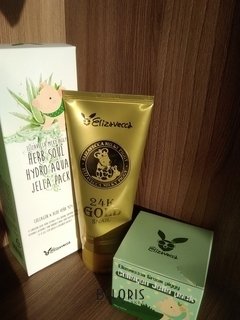 Отзыв на товар: Универсальная маска с алоэ и коллагеном Herb Soul Hydro Aqua Jella Pack. Elizavecca.