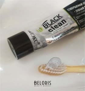 Отзыв на товар: Зубная паста Отбеливание + Антибактериальная защита с серебром Black Clean. Белита - Витэкс.