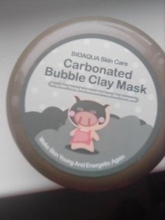 Отзыв на товар: Очищающая пузырьковая кислородная маска для лица на основе активной глины Carbonated Bubble Clay Mask. Bioaqua.