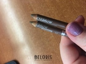 Отзыв на товар: Стойкий пудровый карандаш для бровей. Luxvisage.