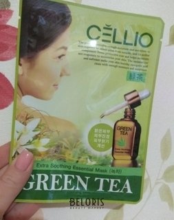 Отзыв на товар: Тканевая маска для лица Зеленый чай. Cellio.