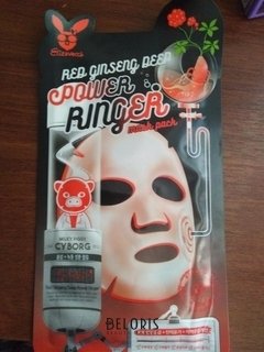Отзыв на товар: Тканевая маска для лица с красным женьшенем. Elizavecca.