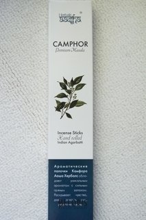 Отзыв на товар: Ароматические палочки Camphor. Aasha Herbals.